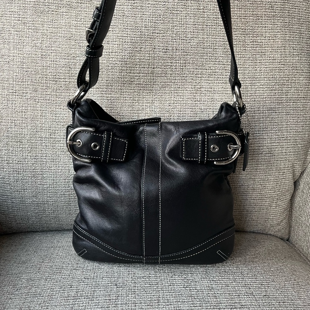 Coach 1453 Small Soft Duffle Leather Soho Buckle Shoulder Bag